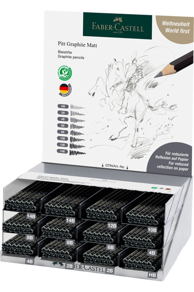 Faber Castell SET 144 BUCĂȚI CREIOANE GRAFIT MAT PITT FABER-CASTELL