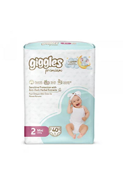 giggles Scutece copii cu benzi laterale de prindere, Premium, Mini, 3-6 kg, 4...