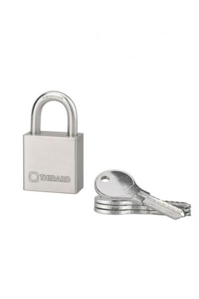 THIRARD Outdoor padlock, with key, RINOX, 40 mm,