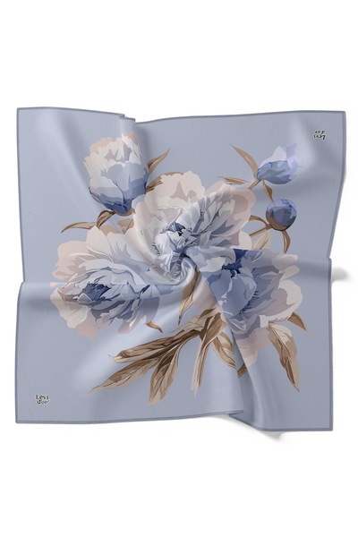 Levidor Yeni Sezon Trend Polyester Twill EŞARP LİLA RENKTE