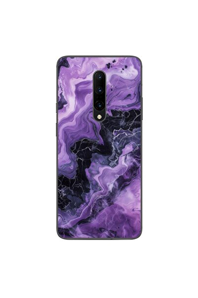 OEM Husa compatibila cu OnePlus 7 Pro Silicon Gel Tpu Model Abstract Purple M...
