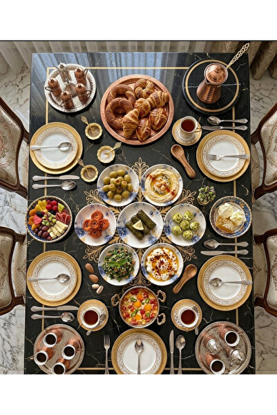 maia Porcelain Porselen 13 cm Çiçek Desenli Çerezlik/Kase/Sosluk Tabak Seti -...