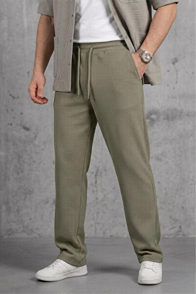 Oksit Hel 9030 Elastic Waist and Lycra Flexible Knitted Jogger Pants with Laces