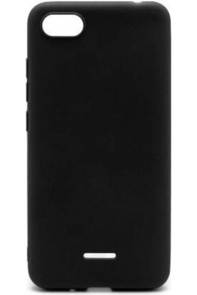 inos Πίσω Κάλυμμα Σιλικόνης Μαύρο (Redmi 6a)
