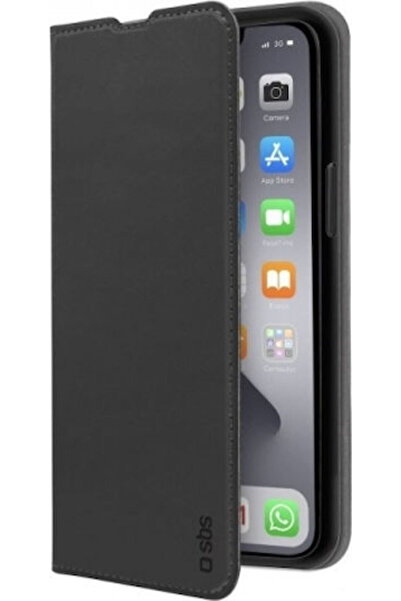 SBS Lite Wallet Συνθετικό Δέρμα Μαύρο (iPhone 13) Κωδικός: BKLITEIP1361K
