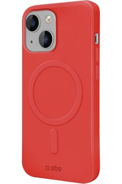 SBS Λεία Κόκκινη Θήκη Πλάτης Σιλικόνης (iPhone 14) Κωδικός: GCOVRUBIP1461R