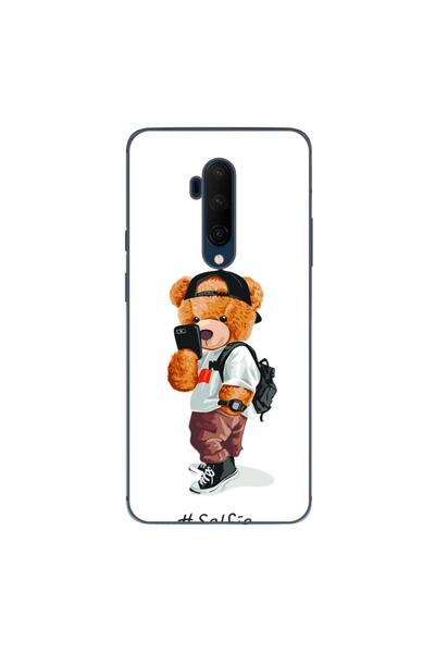 OEM Husa compatibila cu OnePlus 7T Pro Silicon Gel Tpu Model Bear Teddy Selfie