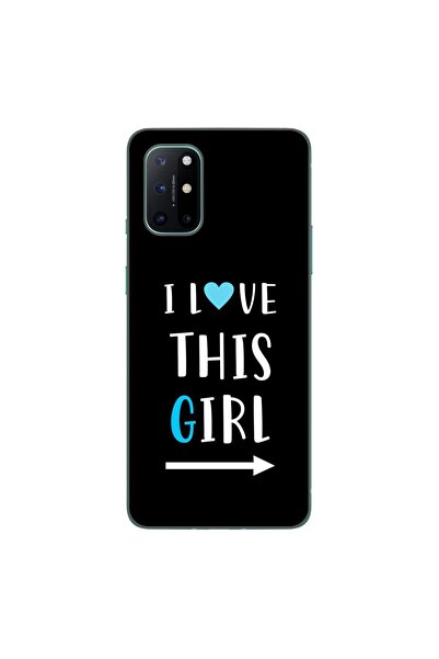 OEM Case compatible with OnePlus 8T Silicone Gel Tpu Pattern Couples I love T...