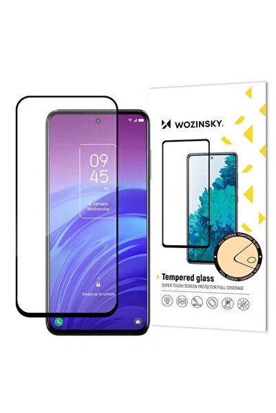 WOZINSKY super tough Full Glue Full Glue Full Screen Tempered Glass with Case...