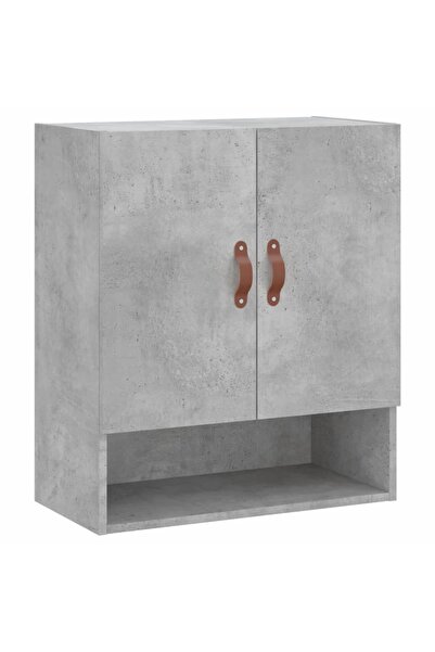 vidaxl Wall cabinet, concrete gray, 60x31x70 cm, composite wood