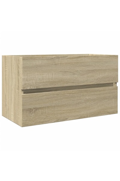 vidaxl Dulap de chiuvetă, stejar Sonoma, 80x38,5x45 cm, PAL