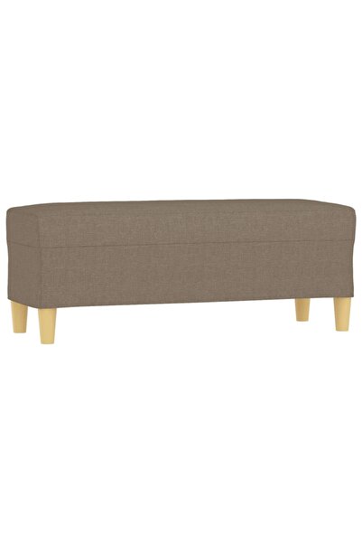 vidaxl Bancă, gri taupe, 100x35x41 cm, textil