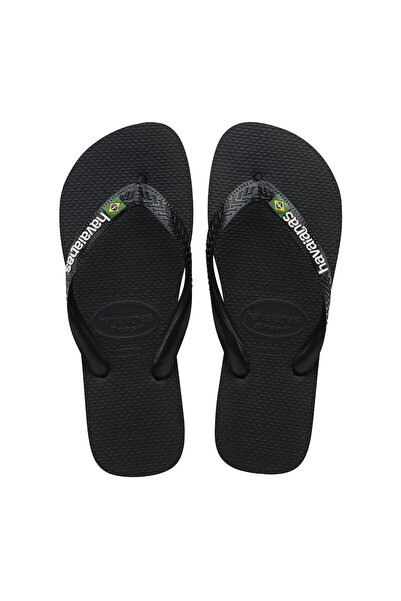 Havaianas ΣΑΝΔΑΛΙΑ ΜΕ ΛΟΓΟΤΥΠΟ ΒΡΑΖΙΛΙΑΣ ΜΑΥΡΟ/ΜΑΥΡΟ 37-38