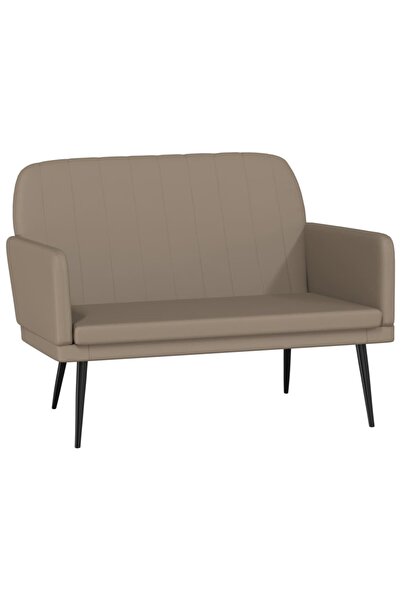 vidaxl Bancă, cappuccino , 107x80x81 cm, piele ecologică