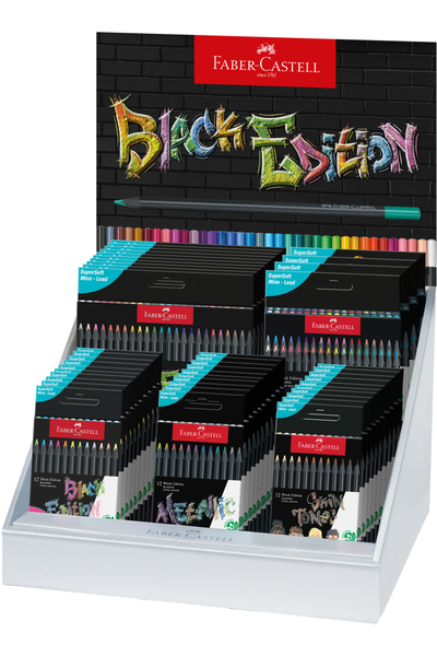Faber Castell DISPLAY CONCEPT COLORED PENCILS BLACK EDITION 2024 FABER-CASTELL