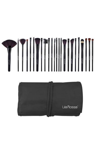 Lila Rossa Top Bottom Set of 24 makeup brushes, Lila Rossa, with black case