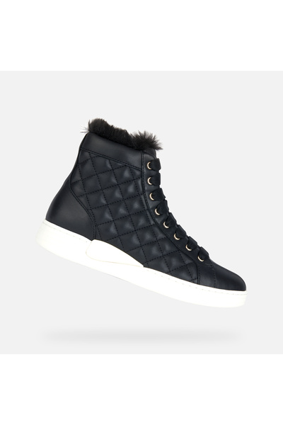 Geox Adidași negri de damă Lauressa A - Nappa