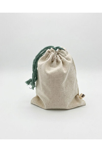 Renkli El Yapımı Kese - Bej Renk - Mini - 15X20 CM