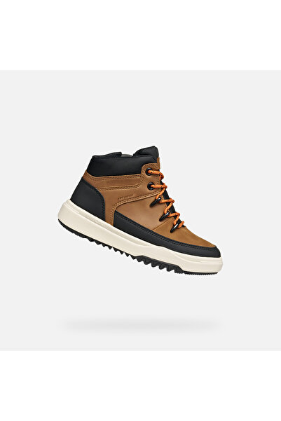 Geox Pantofi de gleznă pentru băieți, de culoare maro deschis, Bunshee ABX