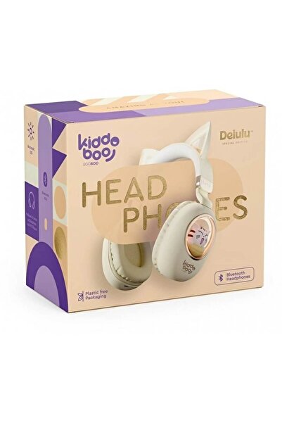 KiddoBoo Ακουστικά Delulu Headphones Bluetooth Gold KBKID5-GLD