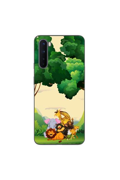 OEM Husa compatibila cu OnePlus Nord Silicon Gel Tpu Model Jungla cu Animale