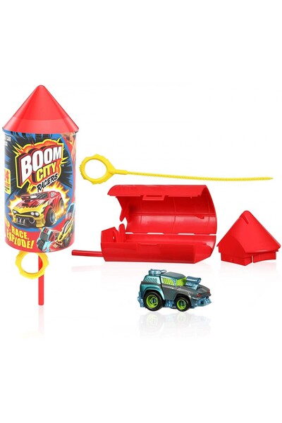 GIOCHI PREZIOSI Boom City Racers Season 1 Single Pack Όχημα Και Εκτοξευτής BM...