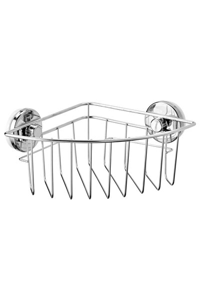 IKEA KROKFJORDEN Corner shelf unit with suction cup, zinc plated, 20 x 11 cm