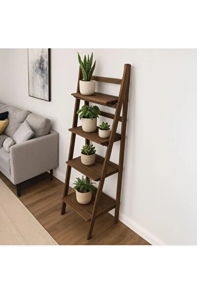 Cumpara-Istet Suport de flori din lemn maro cu 4 rafturi 41 x 34 x 113 cm