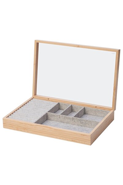 IKEA HALSREM Jewellery box with compartments, 33 x 22 cm