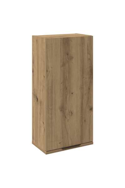 vidaxl Wall-mounted bathroom cabinet, handcrafted oak, 32x20x67 cm