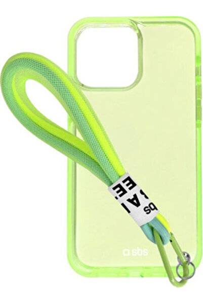 SBS Rope Fluo Urban Street Πίσω Θήκη Σιλικόνης με Λουράκι Κίτρινο (iPhone 13)...