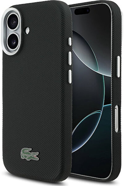 Lacoste Εμβληματική Μαύρη Θήκη Πλάτης Petit Pique για iPhone 17 Κωδικός: LCFC...