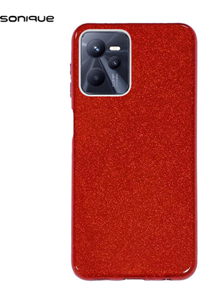 Other Σονίκ Λαμπερή Πίσω Θήκη Σιλικόνης Κόκκινη (Realme C35)