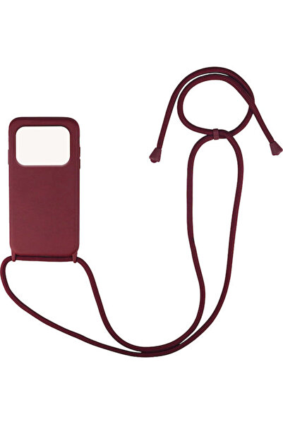 Other Sonique CarryHang Πίσω Θήκη Σιλικόνης 0.5mm με Λουράκι Μπορντό (Poco M4...