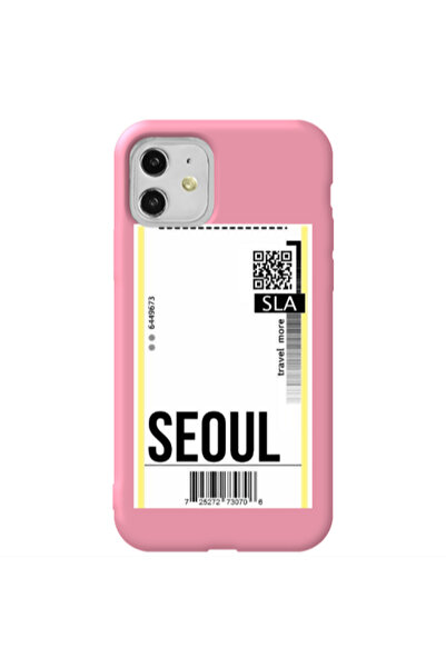 Other Apple iPhone 11 Seoul Travel More Pink Colored Silicone TPU Θήκη