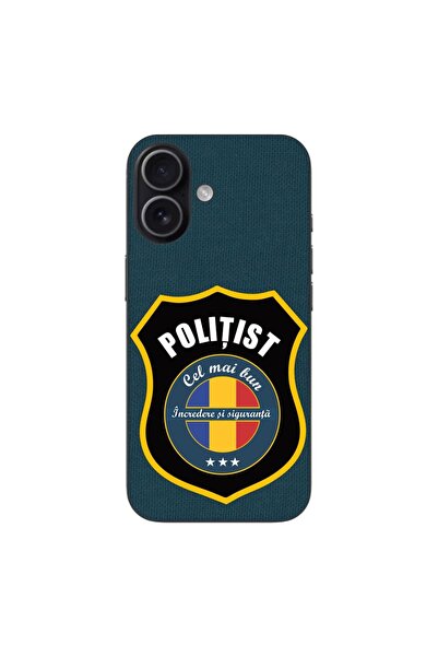 OEM Husa compatibila cu Apple iPhone 17 Silicon Gel Tpu Model Politist