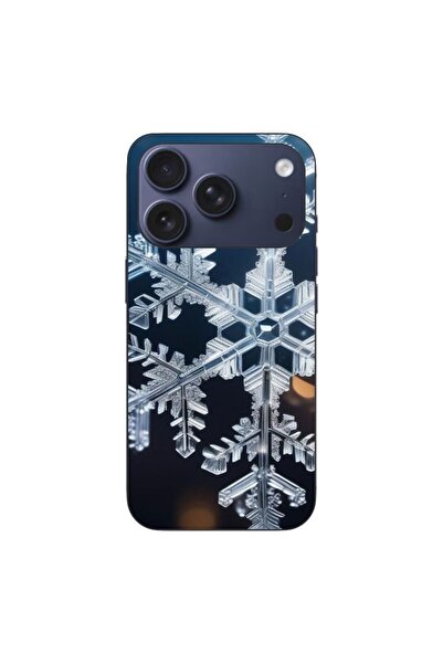 OEM Husa compatibila cu Apple iPhone 17 Pro Silicon Gel Tpu Model Big Snowflake