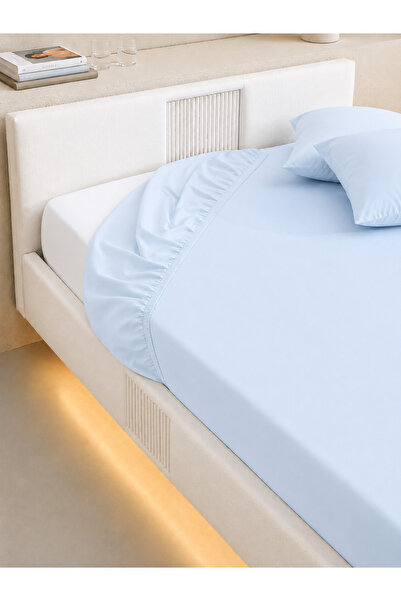 Nilyso Home Soft Touch Double Elastic Fitted Sheet + 2 Pieces of 50X70 Pillow...