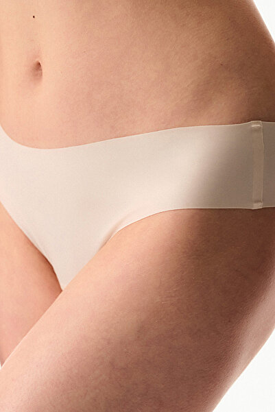 Penti Women's Soft Everyday Laser Cut Brazilian Brief - Cream Pink