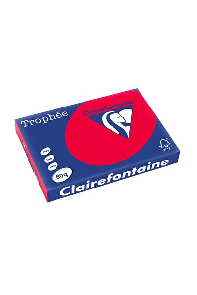 Clairefontaine Hârtie A3 80 g/m² culoare intensă 500 coli/reamă bordo