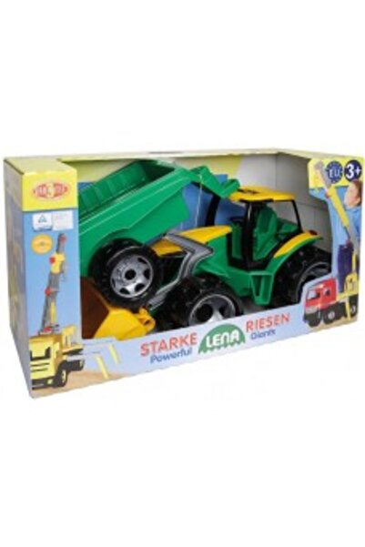 LENA CAMIOANE GIGA - TRACTOR GIGANT CU BUCĂTĂRĂ ȘI REMORCĂ - 110 CM - 02123
