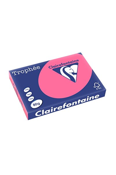 Clairefontaine Χαρτί Α3 80 γρ./τ.μ. έντονο χρώμα 500 φύλλα/δεσμίδα έντονο ροζ