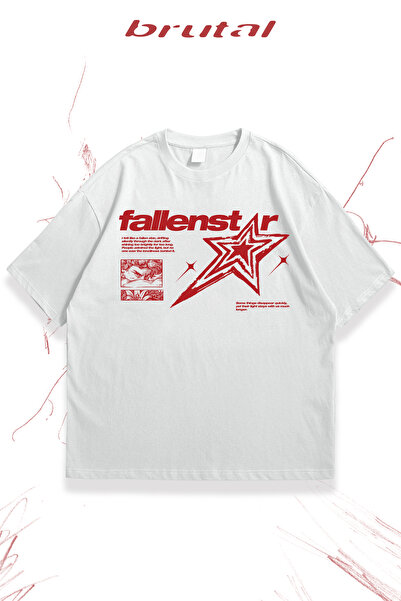 Brutal Dept. Fallenstar Printed Oversize T-Shirt Y2K Streetwear Unisex