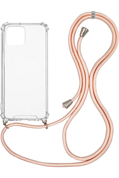 Other Sonique Armor Πίσω Θήκη Σιλικόνης με Λουράκι Ροζ Σατέν (iPhone 12 / 12 ...