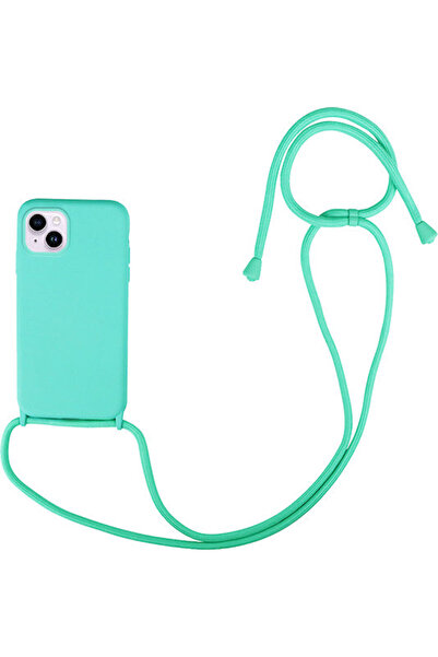 Other Sonique CarryHang Πίσω Θήκη Σιλικόνης 0.5mm με Λουράκι Γαλάζιο (iPhone 14)