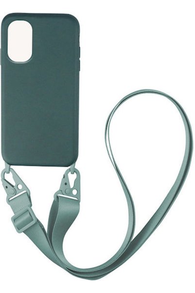Other Sonique Carryhang Υγρή Θήκη Πλάτης Σιλικόνης 0.5mm με Λουράκι Σκούρο Πρ...