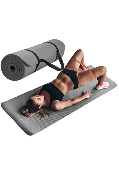 Mardil Thick Yoga and Fitness Exercise Mat Made of NBR Foam, 1 CM Thickness, ...
