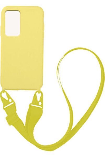 Other Sonique Carryhang Υγρή Θήκη Πλάτης Σιλικόνης 0.5mm με Λουράκι Κίτρινο (...