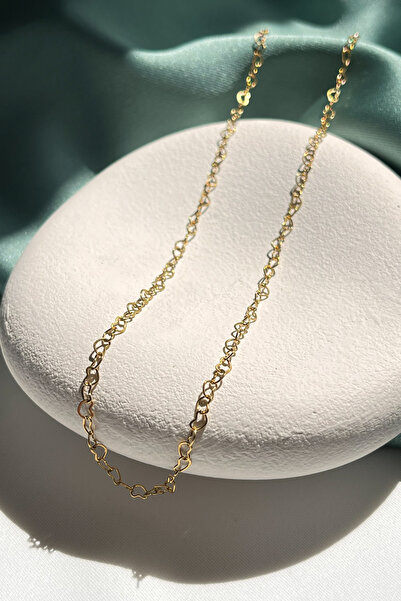 Berilya Aksesuar Steel Heart Chain Necklace