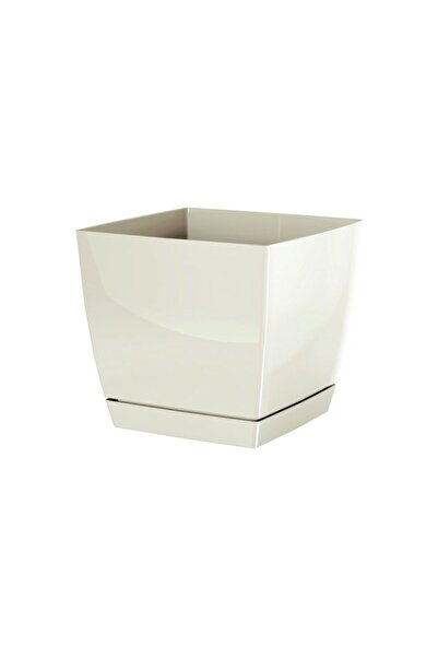 MARHOME Γλαστρα με Πιατακι Εκρου Coubi Square P Τετραγωνη 18x18x16.5cm 10/40Κ...